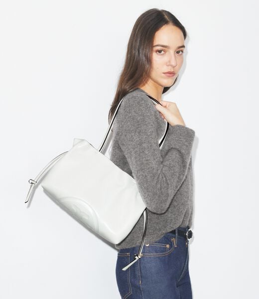 tory burch small ella natuura    drawstring tote