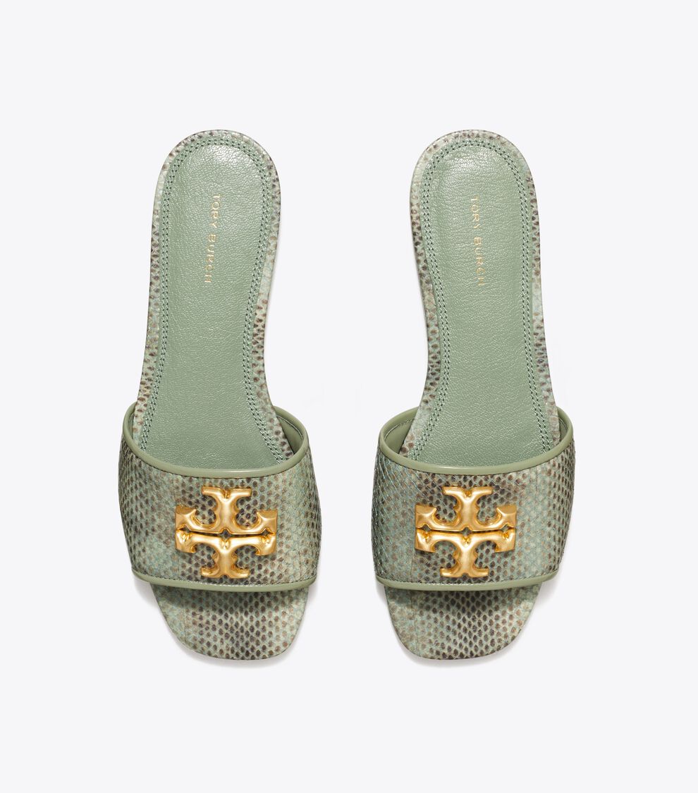 Tory Burch Jelly Sandals Logo Metallic Jelly Slide Tory Burch