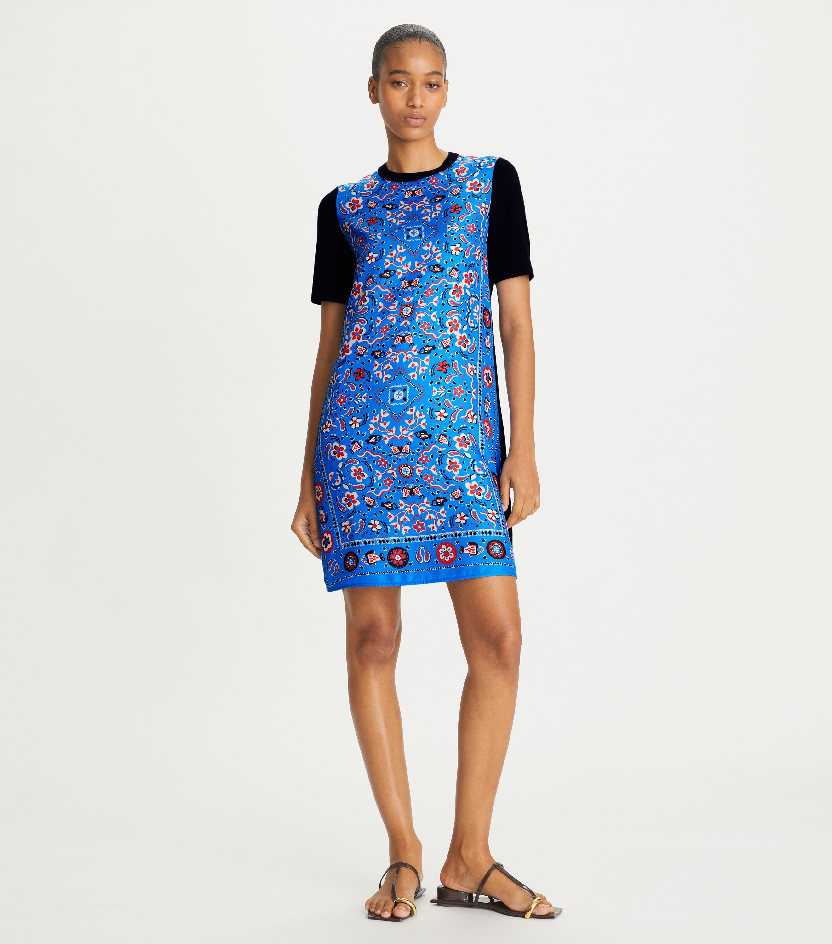 Tory burch silk front sweater dress top