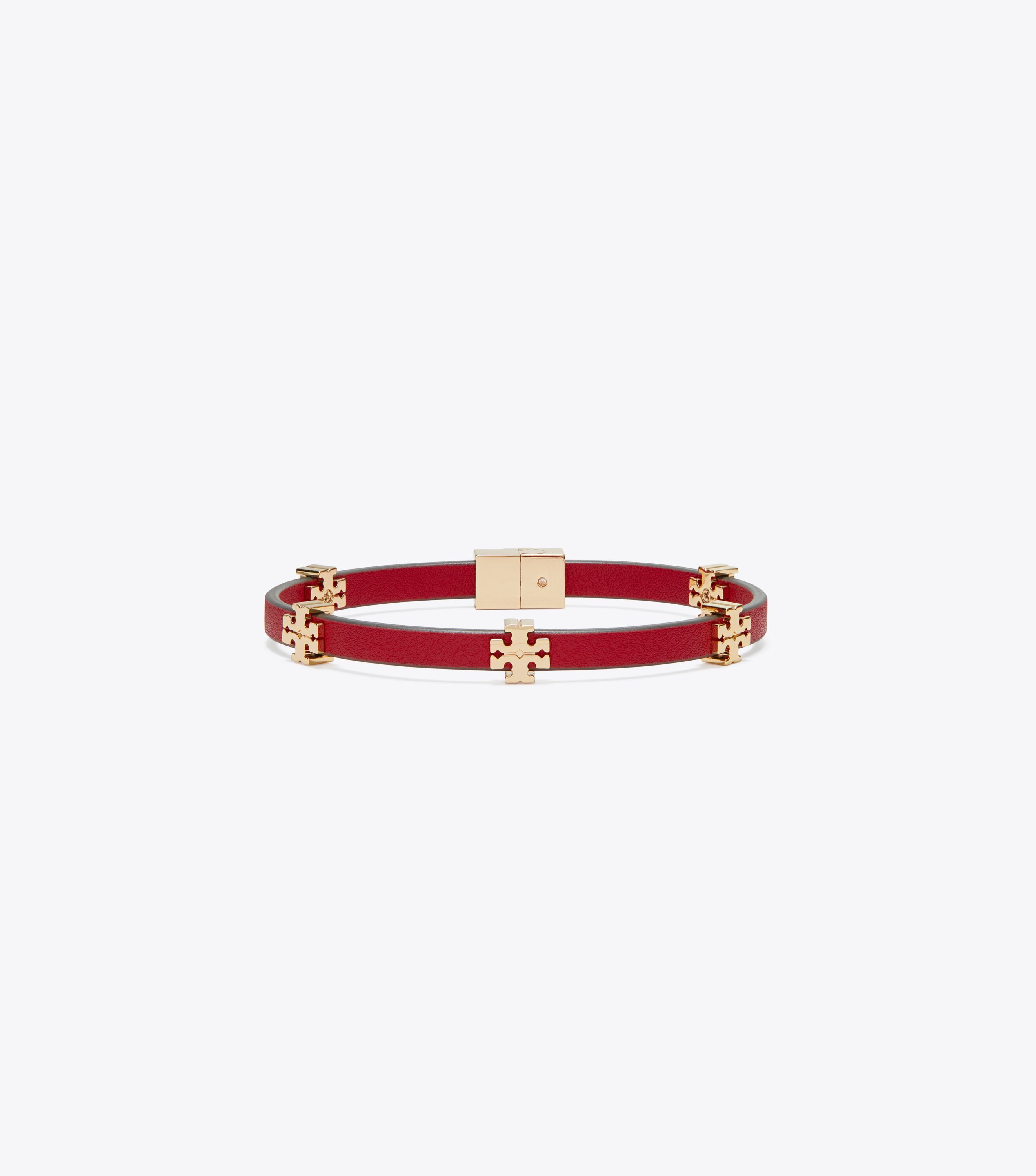 Eleanor Bio Bracelet, Tory Gold / Ruby | Tory Burch KSA