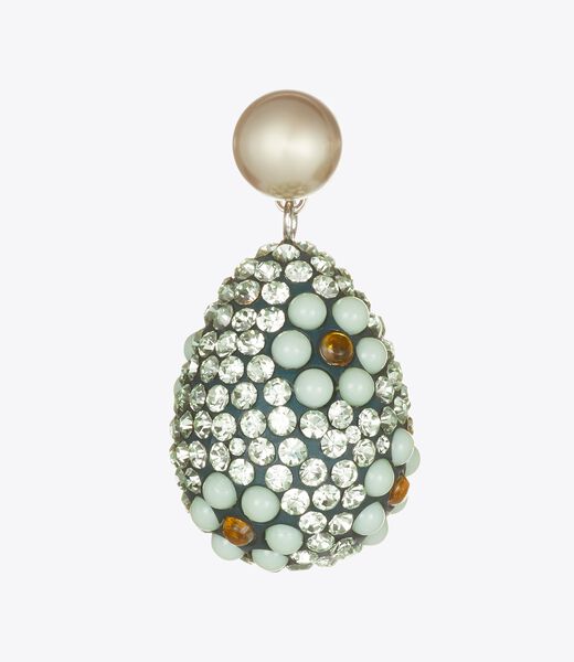 Curiosity Crystal Pearl Drop Earrings tory burch curiosity crystal pearl drop earrings