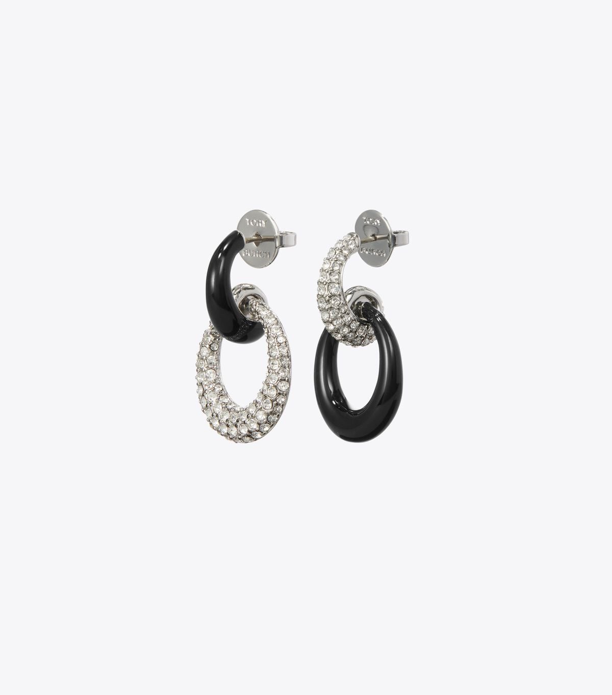 Pierced Pavé Doorknocker Earrings tory burch pierced pav doorknocker earrings