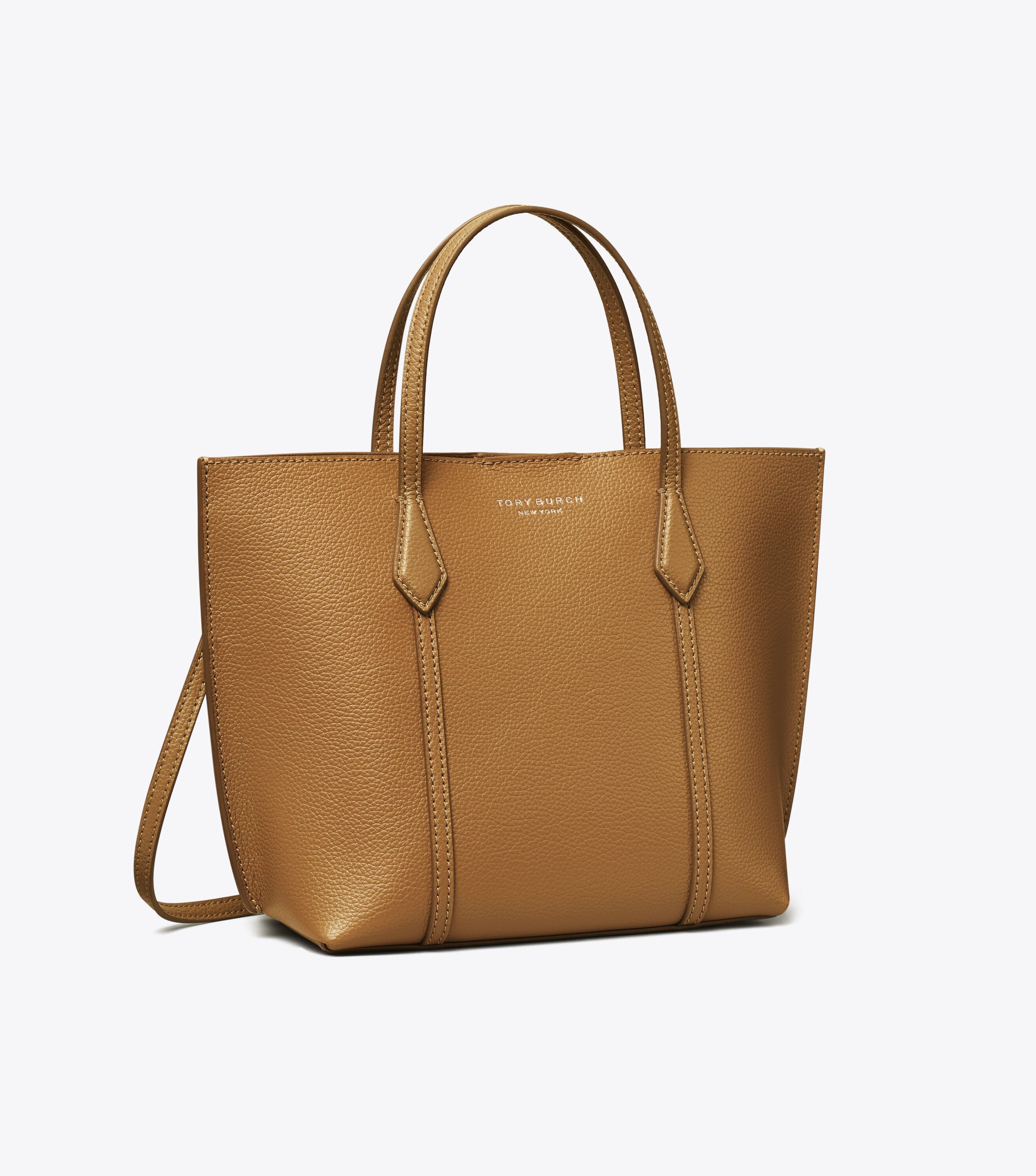 Small Perry Zip Tote, Autumn Brown | Tory Burch KSA