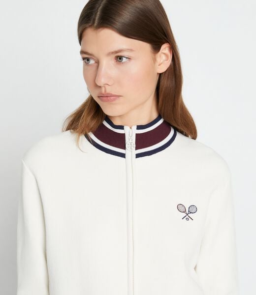 tory burch tech knit tennis jacket