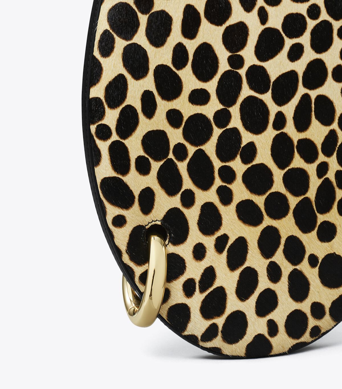 tory burch حقيبة يد صغيرة مثقوبة من شعر العجل