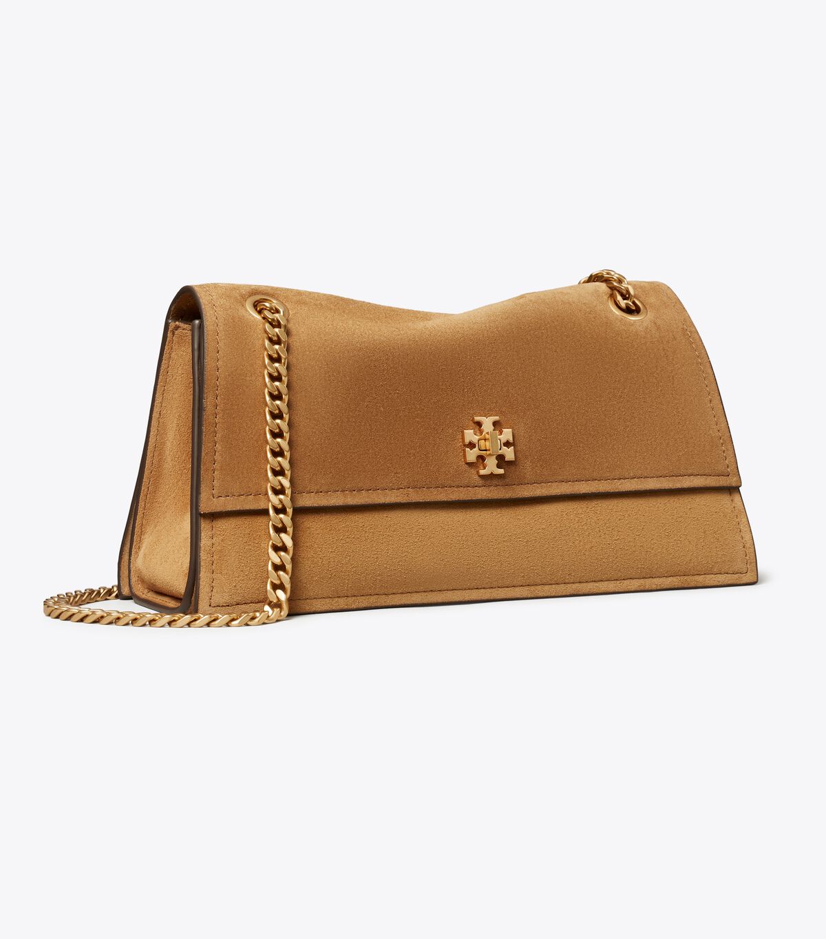 tory burch حقيبة كتف كيرا تيرنلوك من جلد الغزال