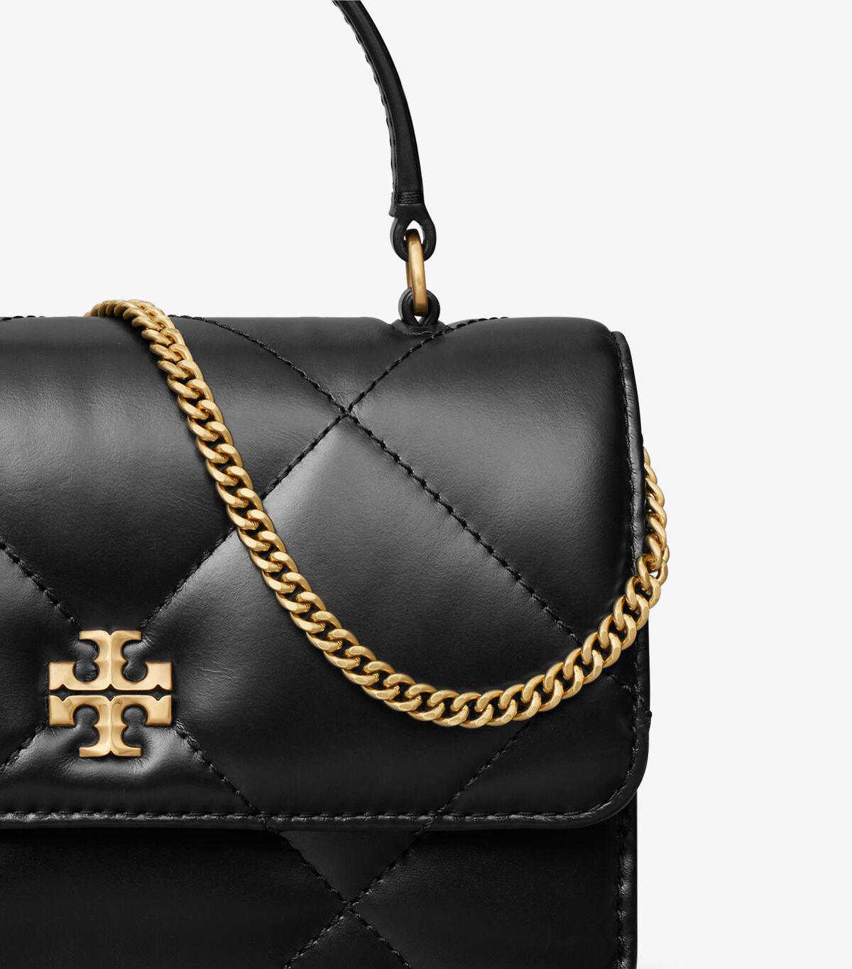 tory burch mini kira diamond quilt top handle chain wallet
