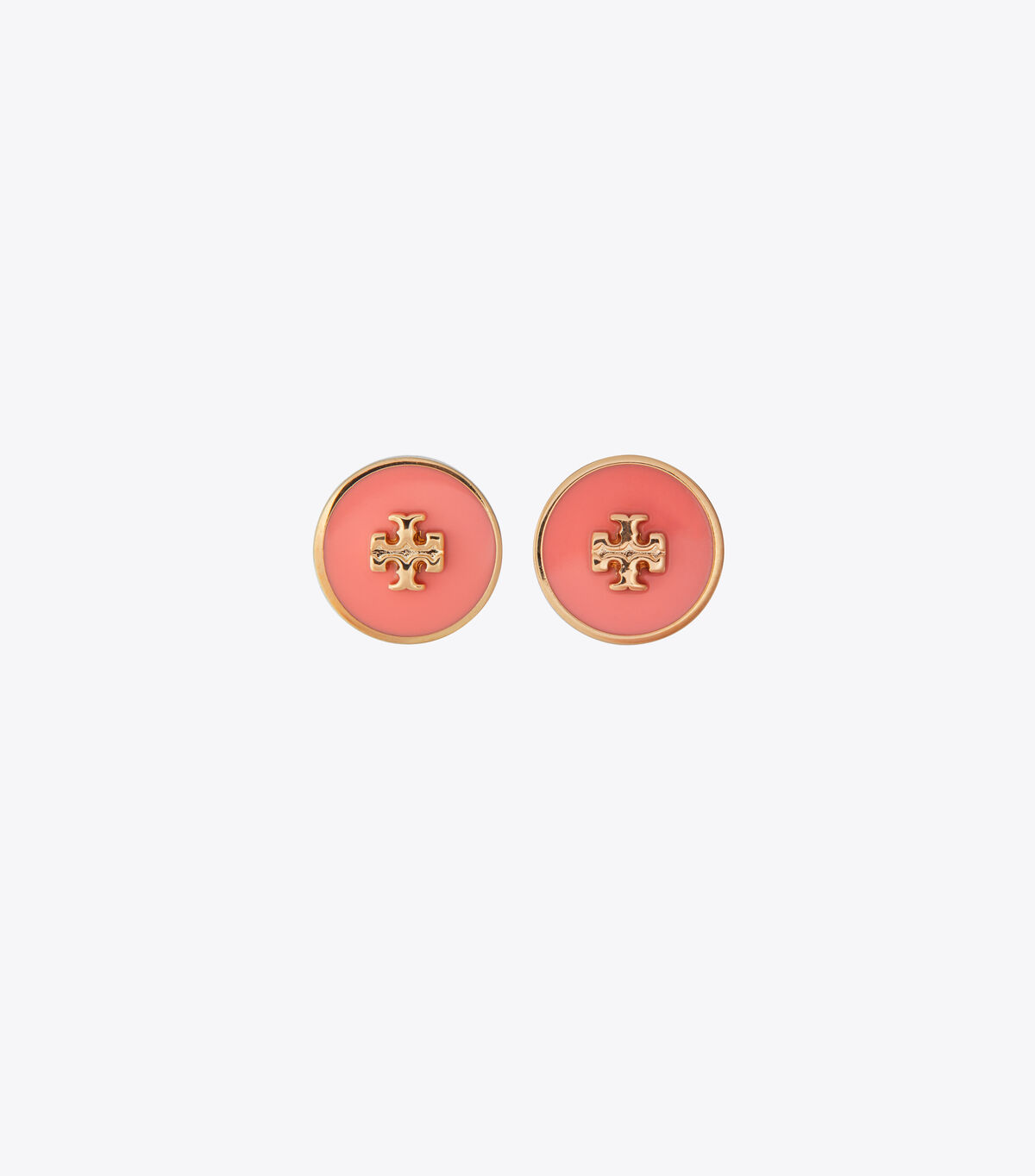 Kira Enameled Circle Stud Earring