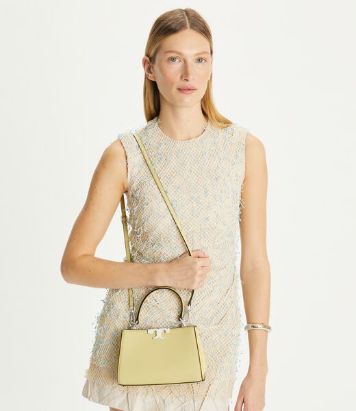 tory burch mini eleanor pebbled satchel