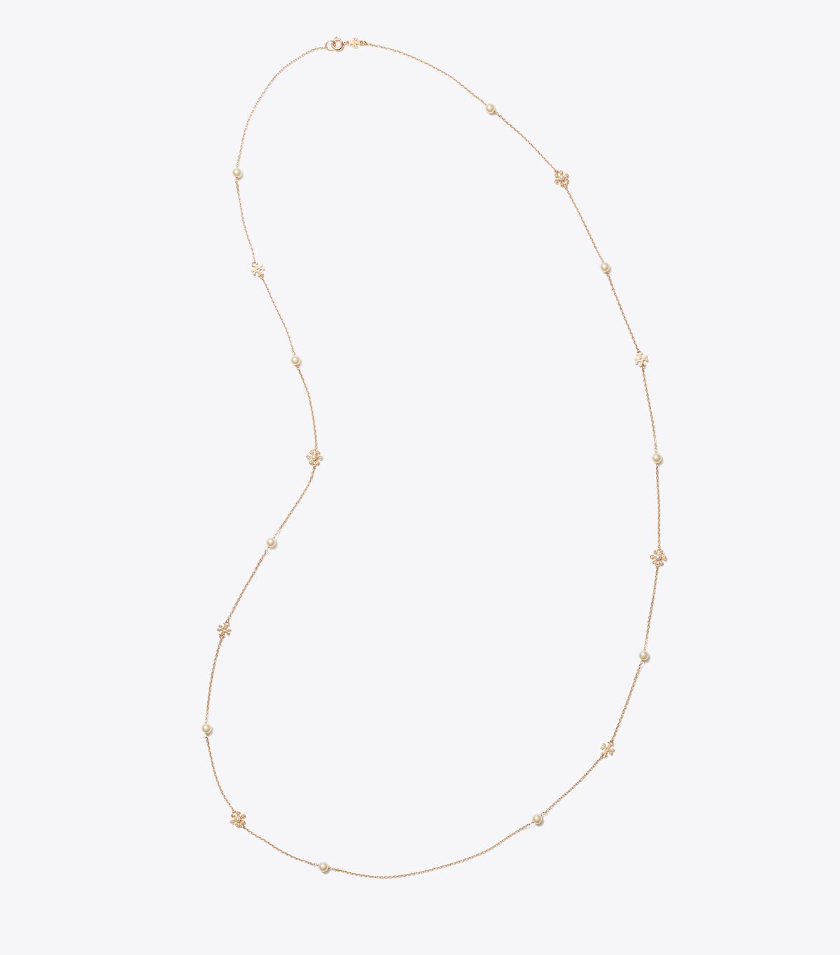 tory burch moondance long flower necklace