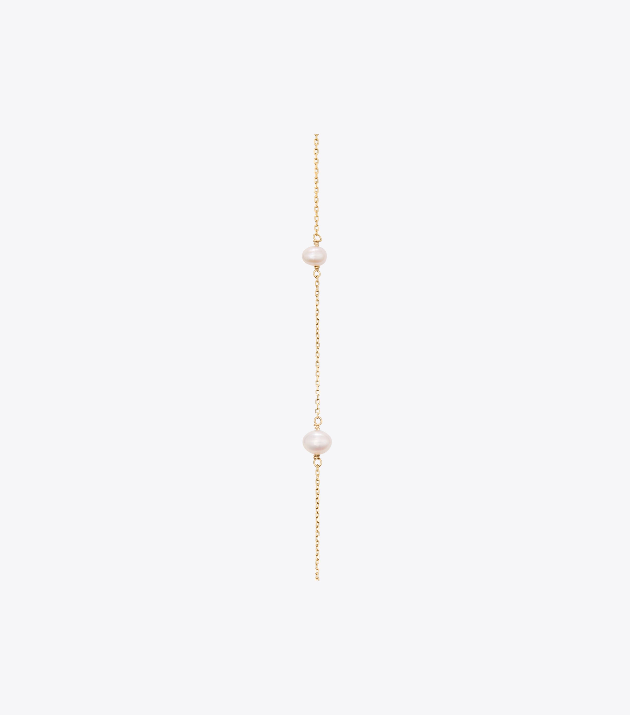 Kira Pearl Delicate Long Necklace, Tory Gold / Pearl | Tory Burch KSA
