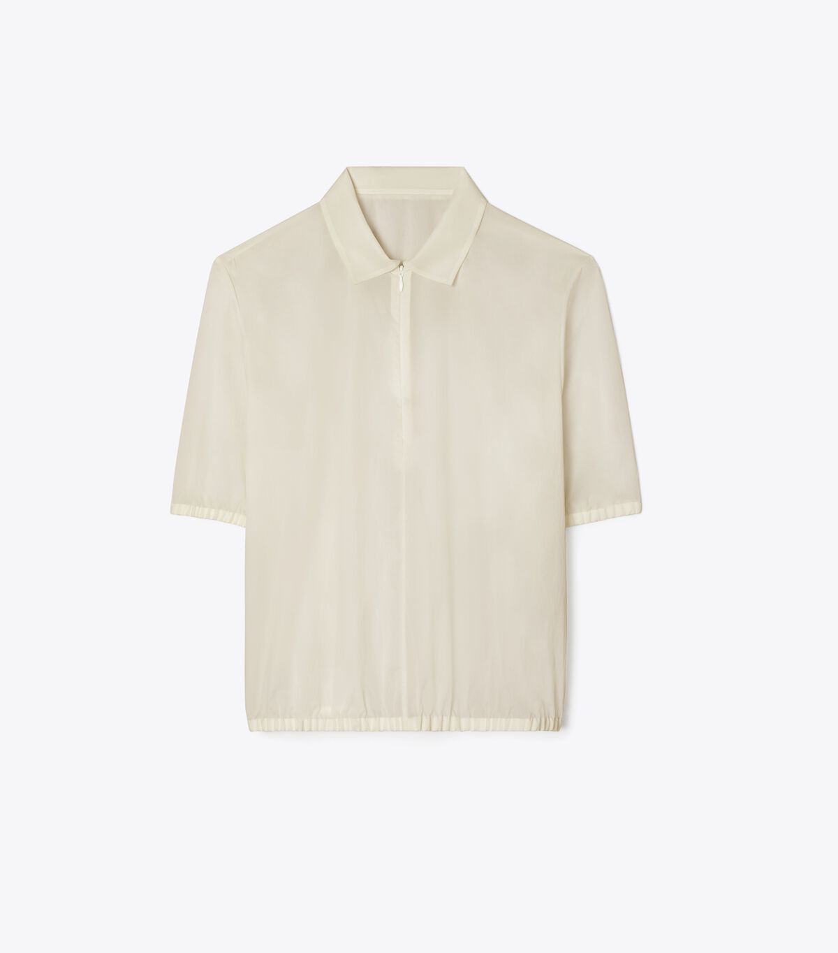 tory burch poplin zip polo