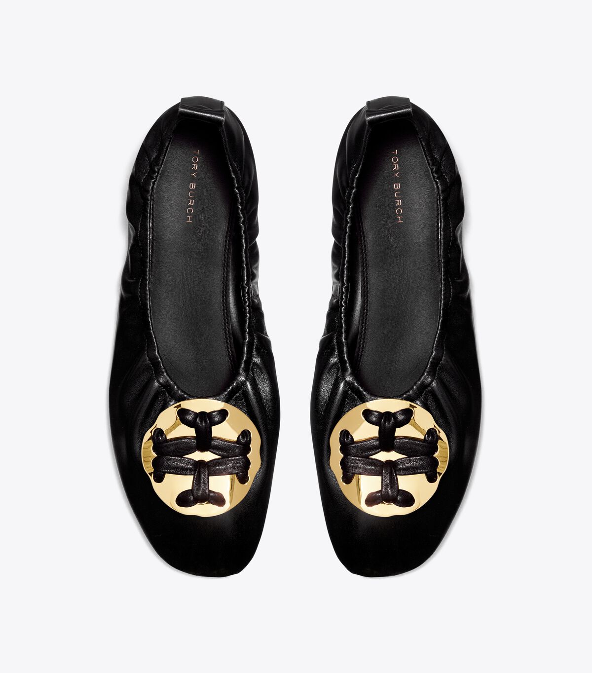 tory burch woven double t ballet