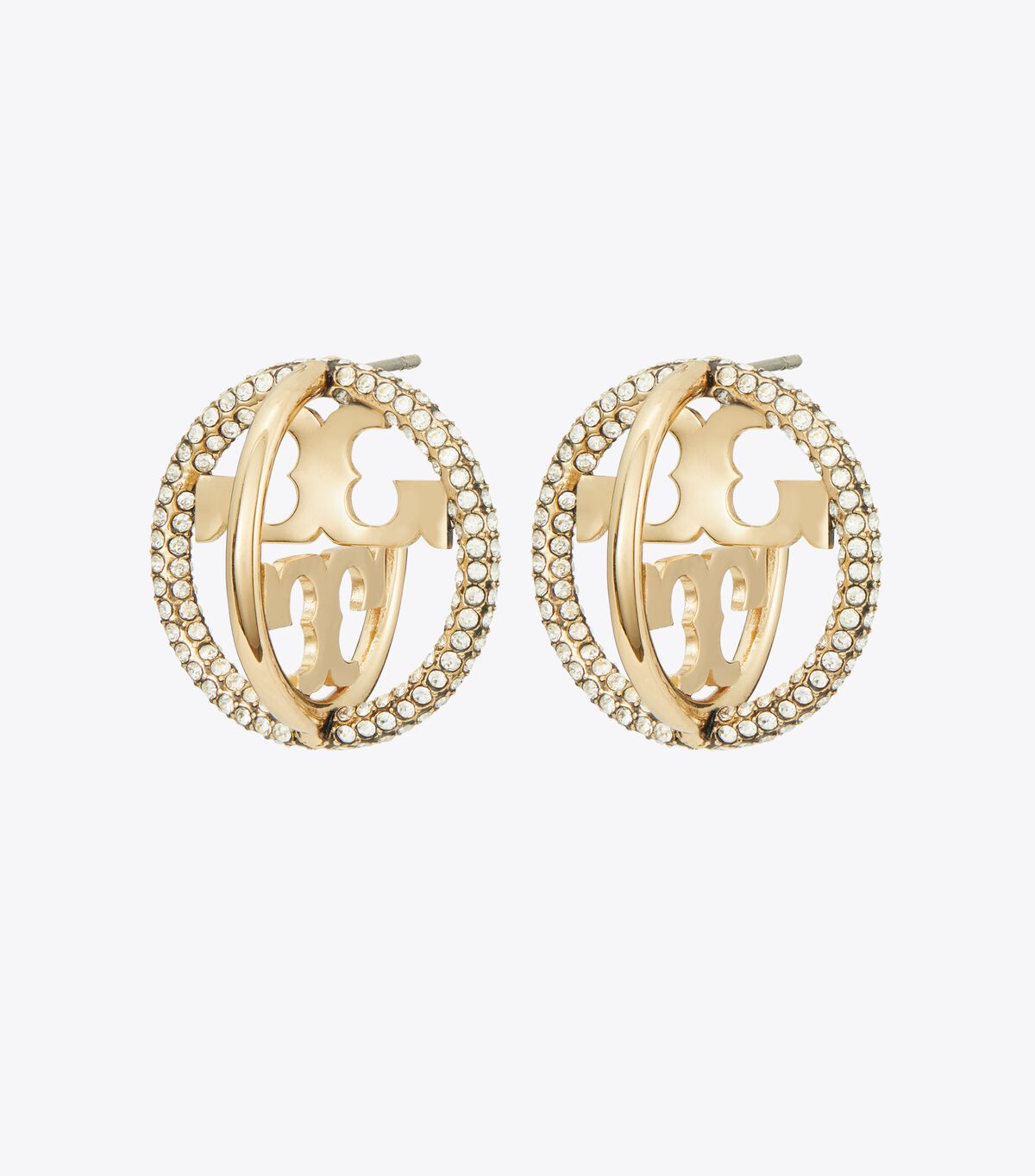 tory burch miller pave multi hoop earring