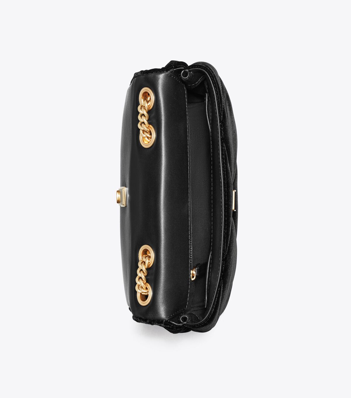 tory burch حقيبة كتف كيرا دايموند كوالت فيلفيت بافيه صغيرة