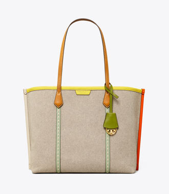 Perry Canvas Triple-Compartment Tote Bag