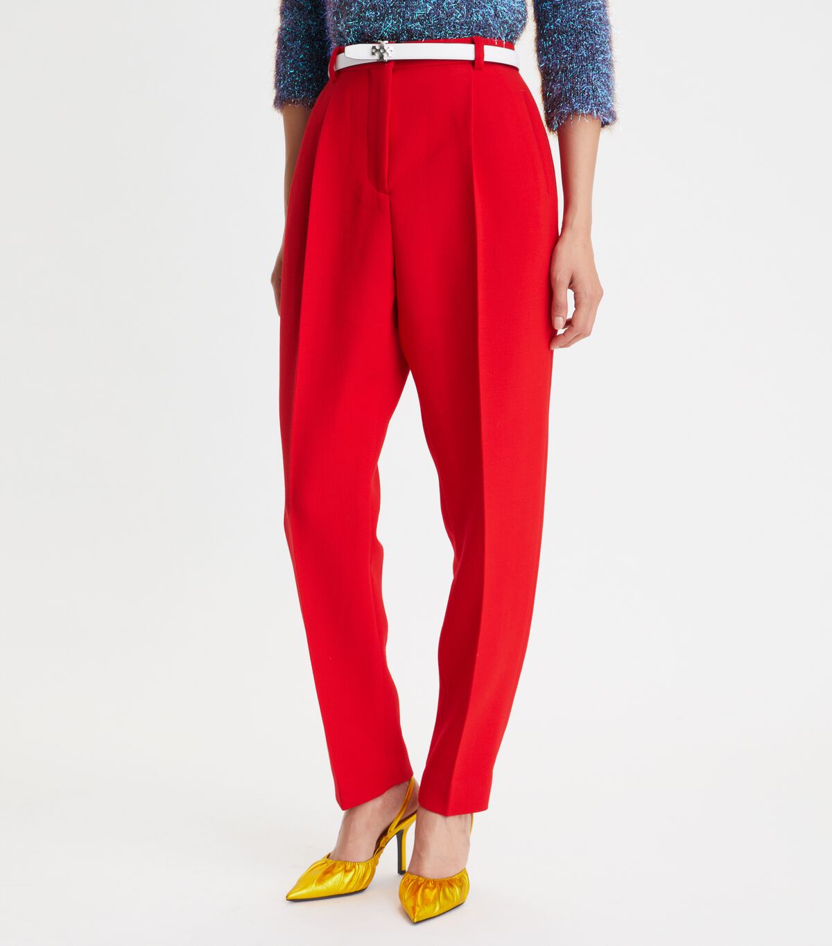 tory burch double faced wool pant