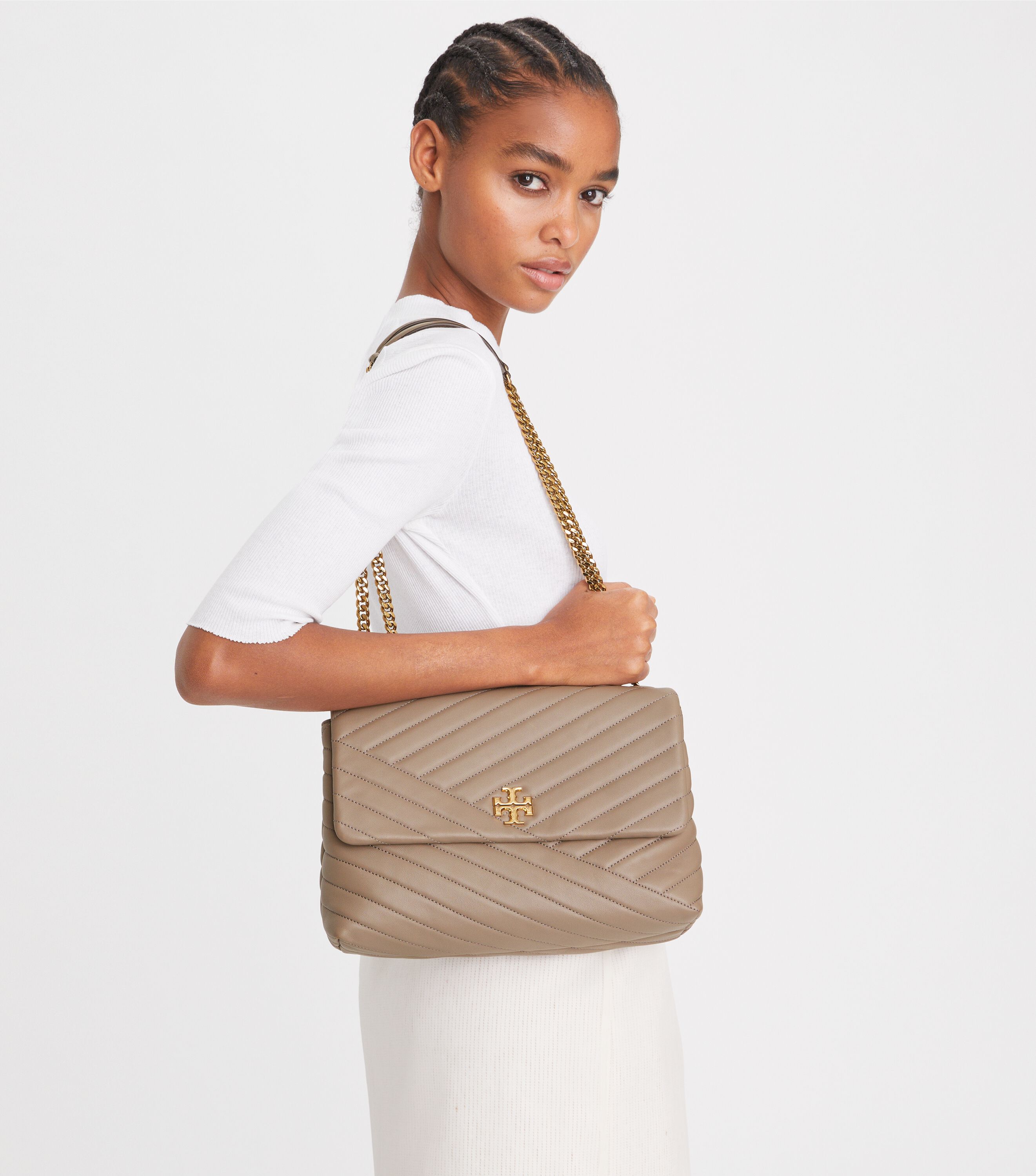 Kira Chevron Convertible Shoulder Bag