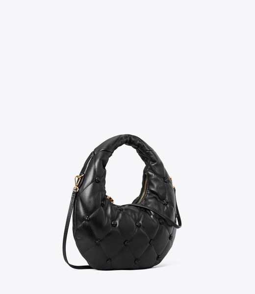 tory burch bunny knot crescent bag
