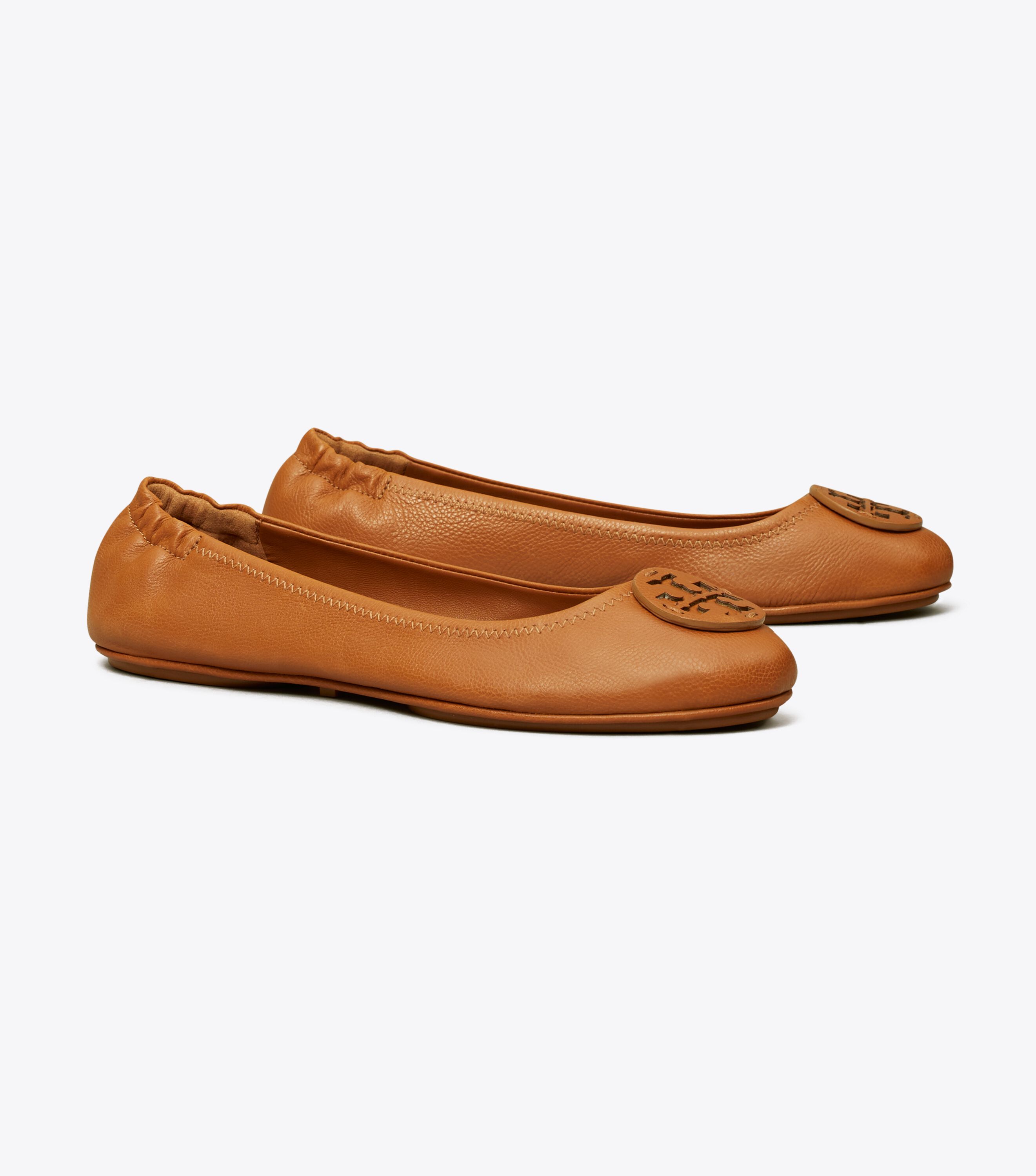 Minnie Travel Ballet Leather Logo Ballets Flats Tory Burch