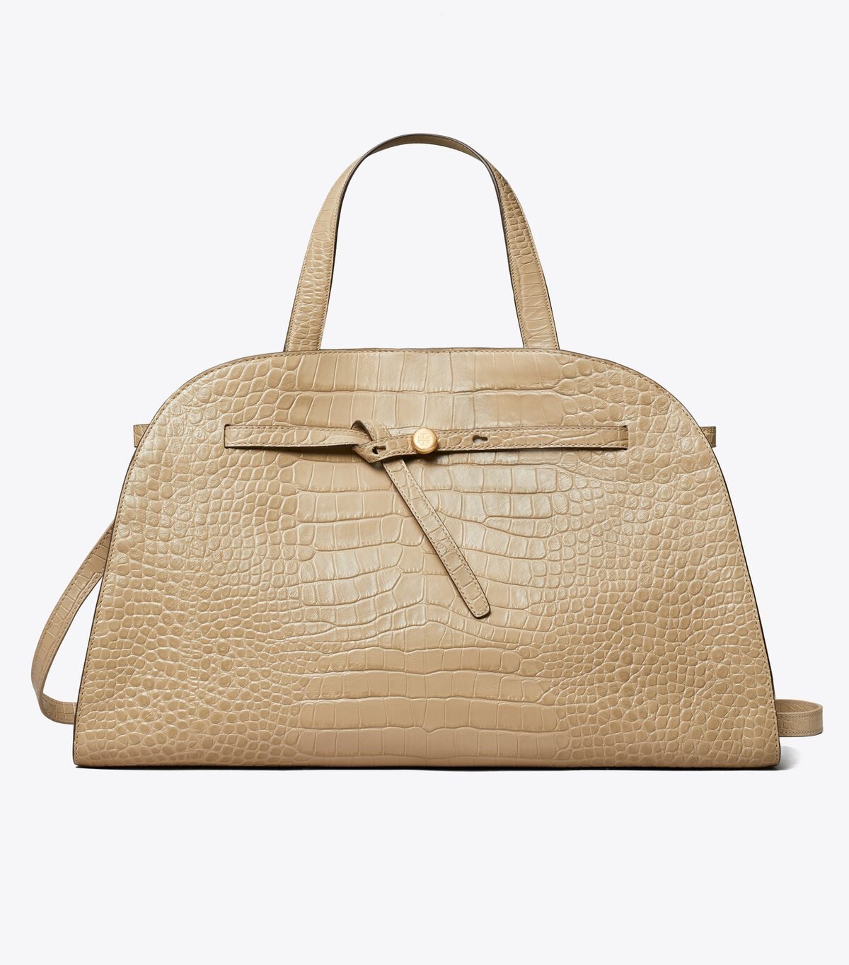 Romy Croc-Embossed Bauletto tory burch romy croc embossed bauletto