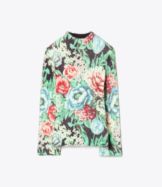 tory burch printed sweater