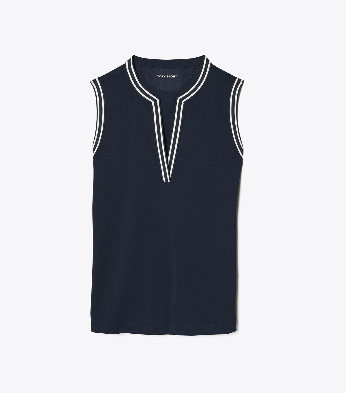 tory burch tech piqu  sleeveless tunic top