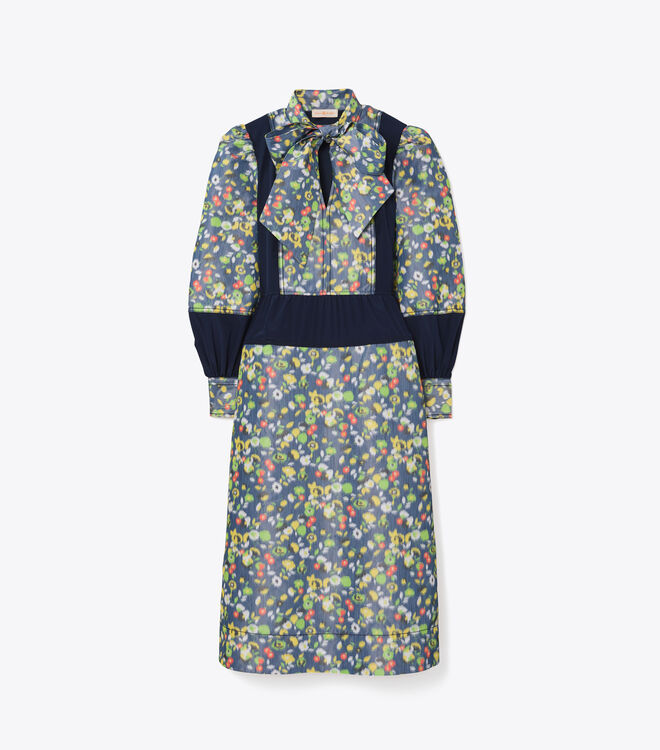 Taffeta Floral Dress
