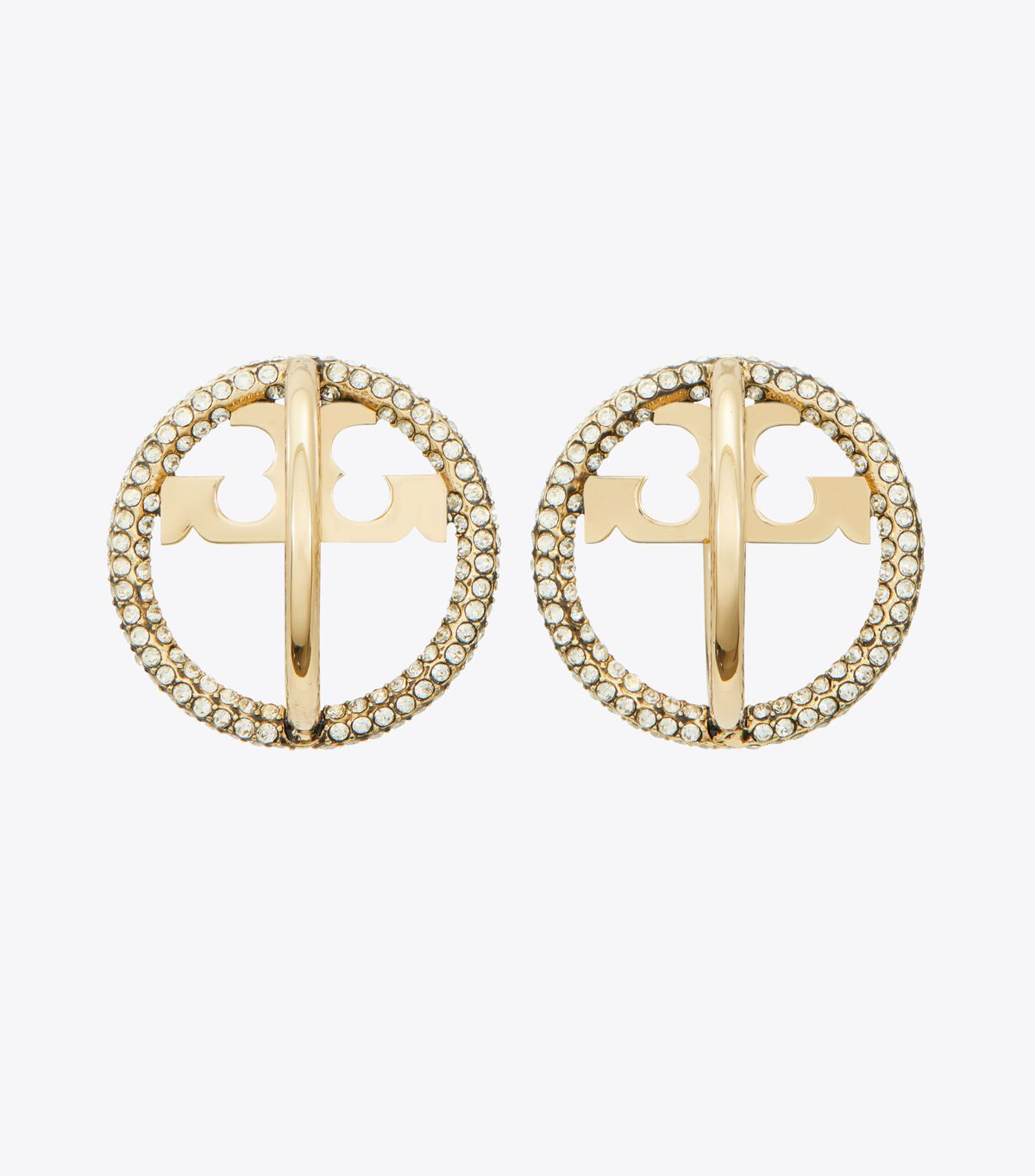 tory burch miller pave multi hoop earring