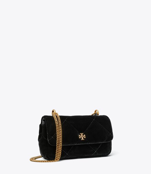 tory burch mini kira diamond quilt velvet pave flap bag