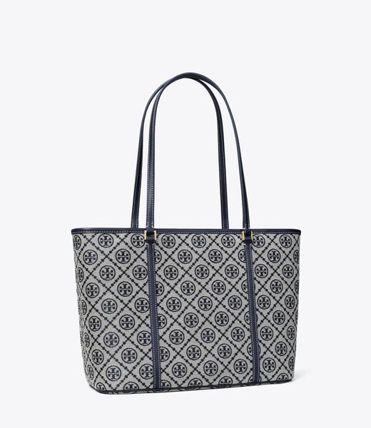 tory burch t monogram small zip tote