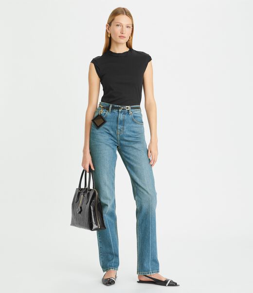 tory burch twisted knit top