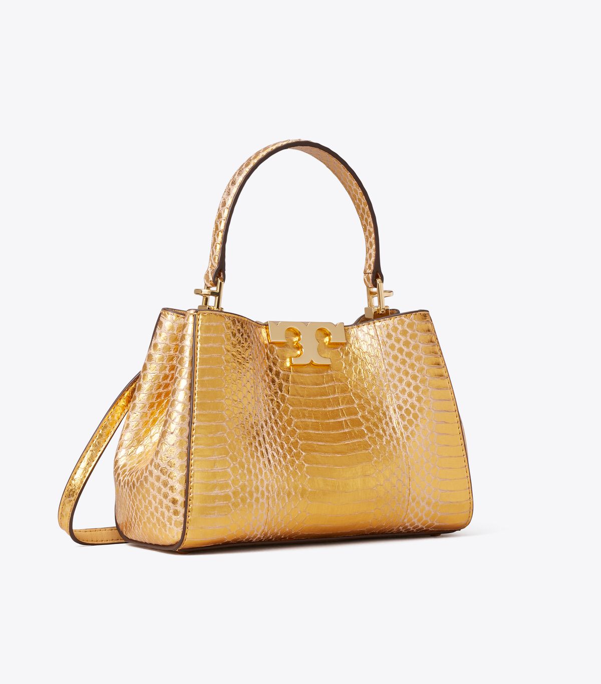 حقيبة إليانور الصغيرة بنقشة جلد الثعبان tory burch حقيبة إليانور الصغيرة بنقشة جلد الثعبان