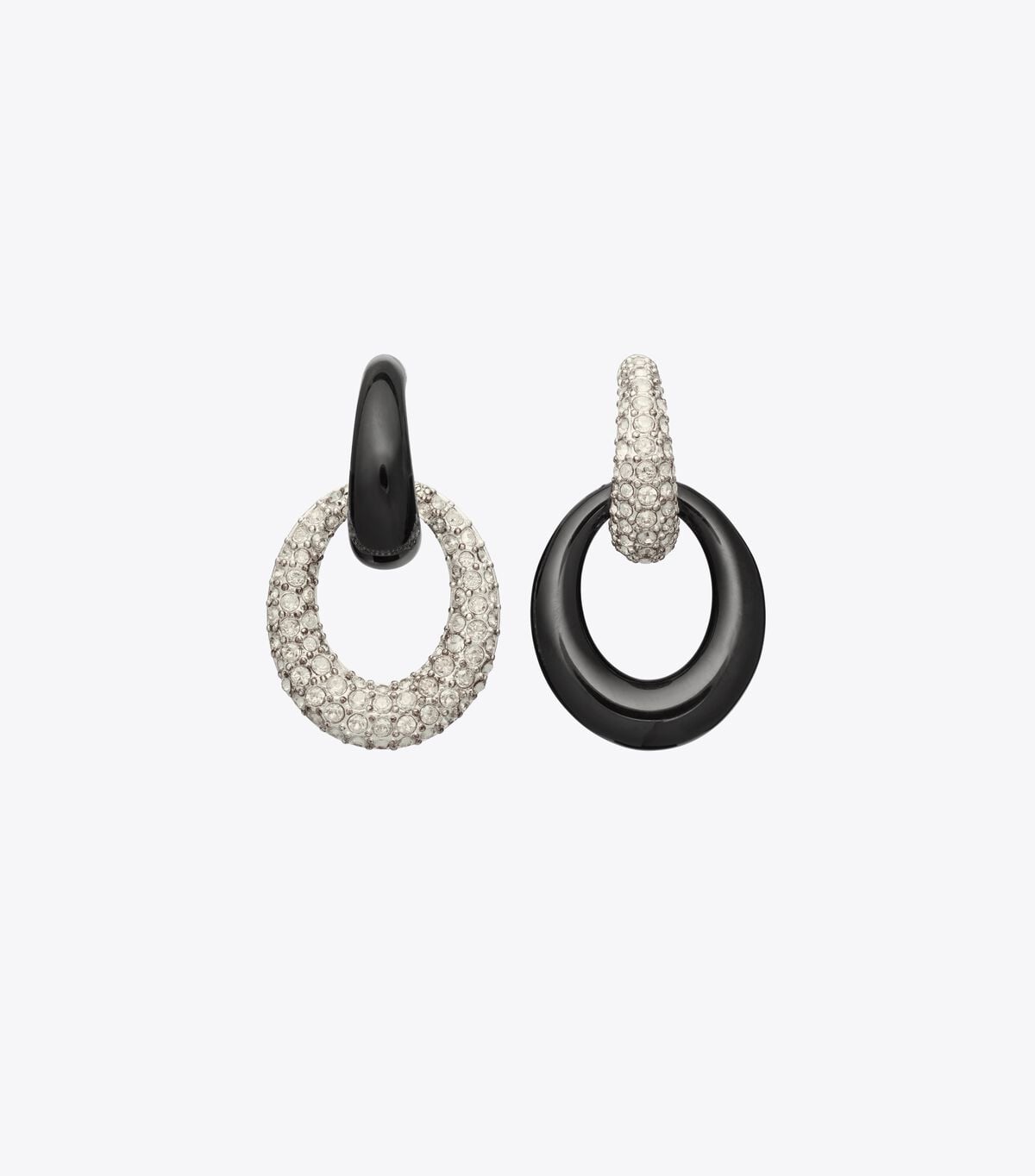 Pierced Pavé Doorknocker Earrings tory burch pierced pav doorknocker earrings