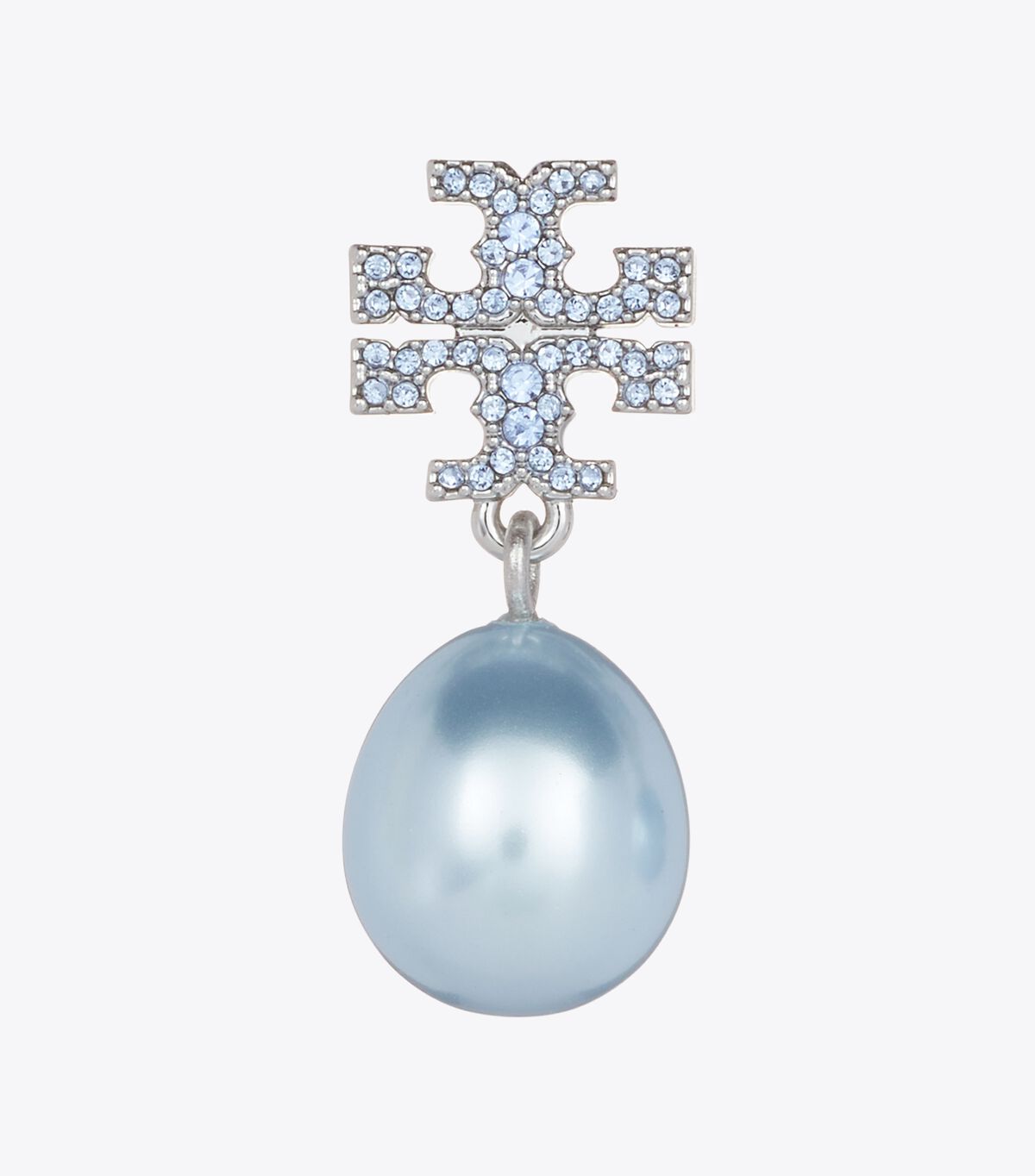 tory burch moondance pearl and pav  drop earrings