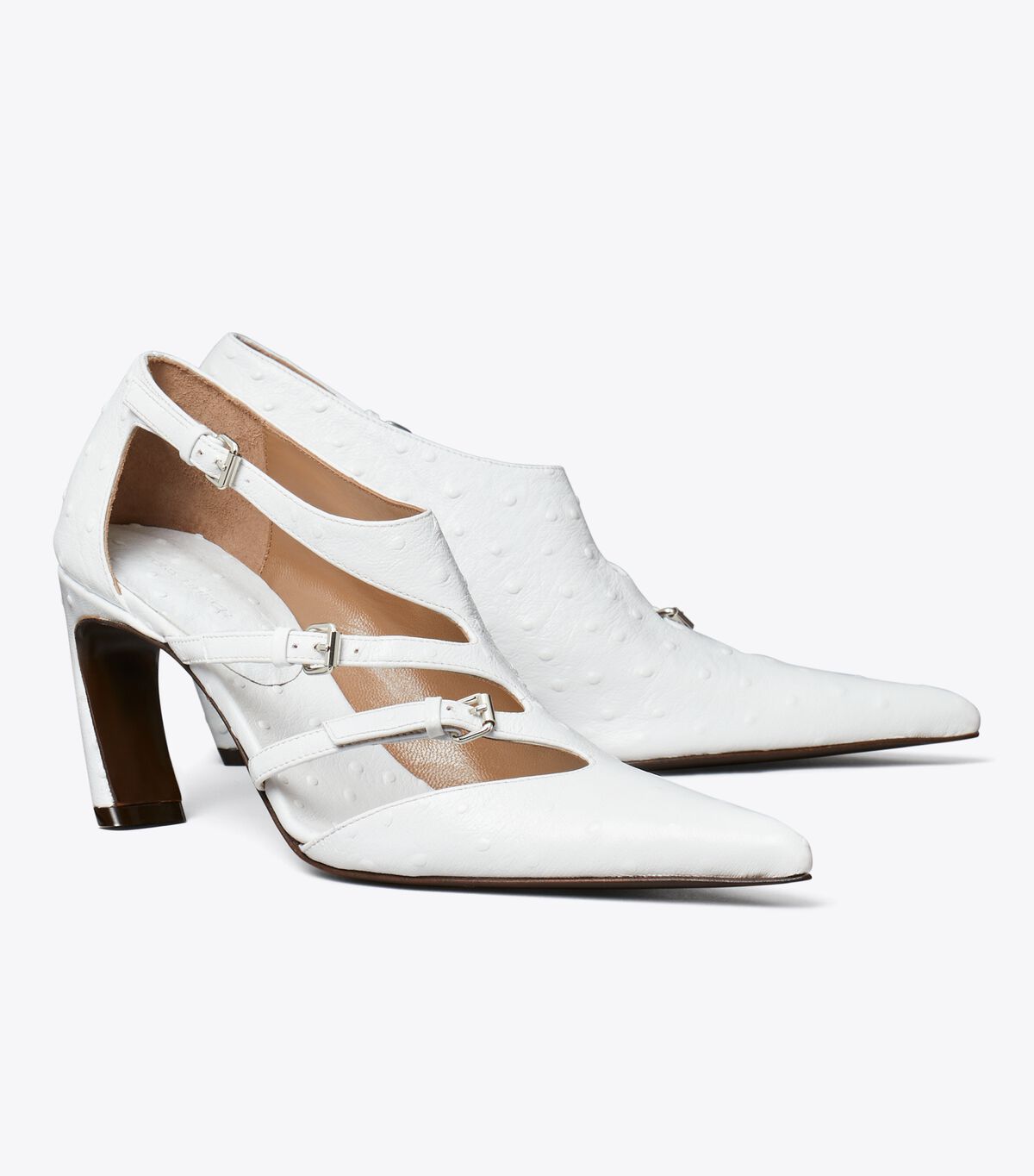 tory burch multi buckle pump