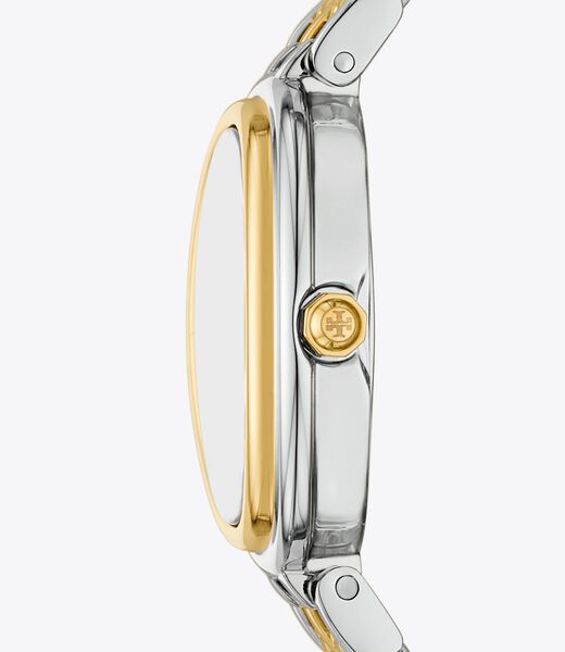 ساعة بيضاوية tory burch ساعة بيضاوية