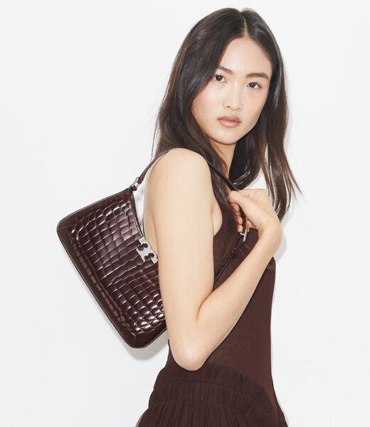 حقيبة كتف إليانور رفيعة بنقشة جلد التمساح tory burch حقيبة كتف إليانور رفيعة بنقشة جلد التمساح