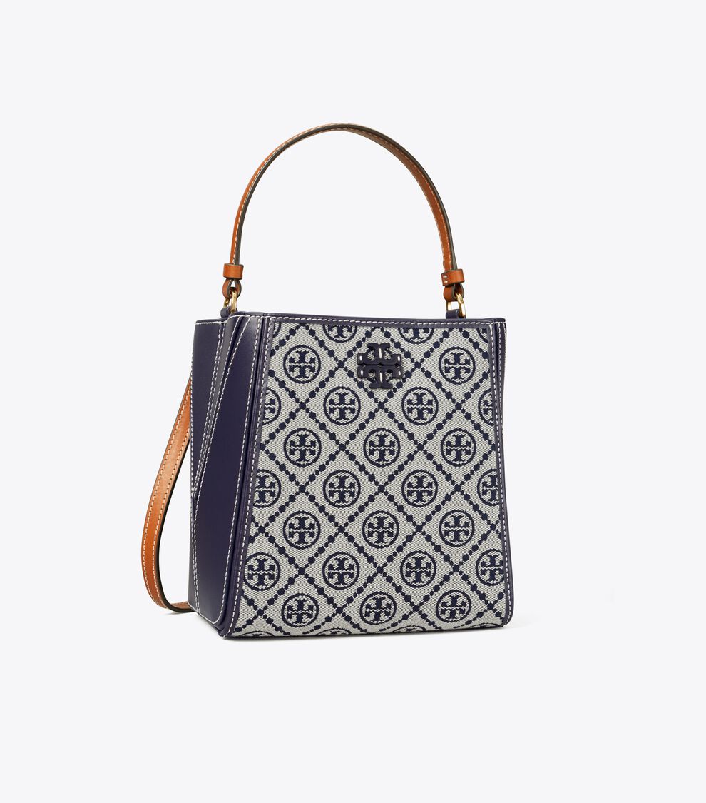 Small T Monogram McGraw Bucket Bag, Tory Navy Tory Burch KSA