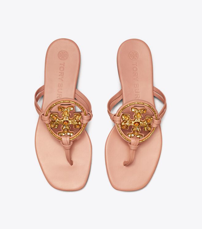 Arriba 30+ imagen tory burch bling sandals - Thptnganamst.edu.vn