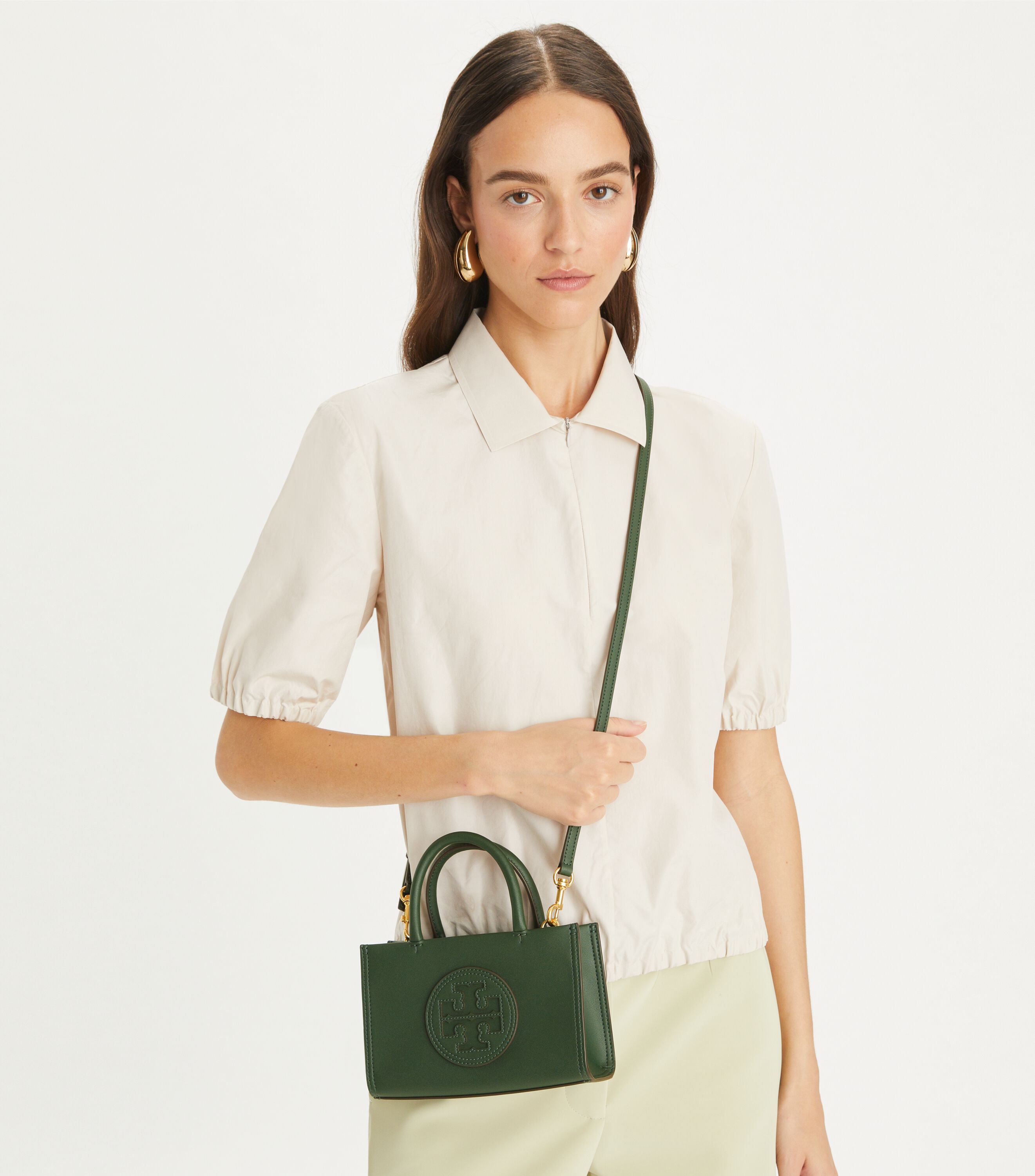 Mini Ella Bio Tote, Basil | Tory Burch KSA Mini Ella Bio Tote, Basil | Tory Burch KSA