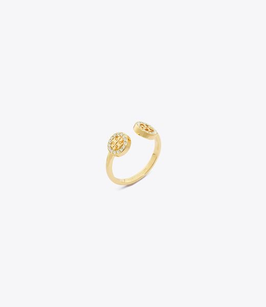 tory burch miller pave open ring