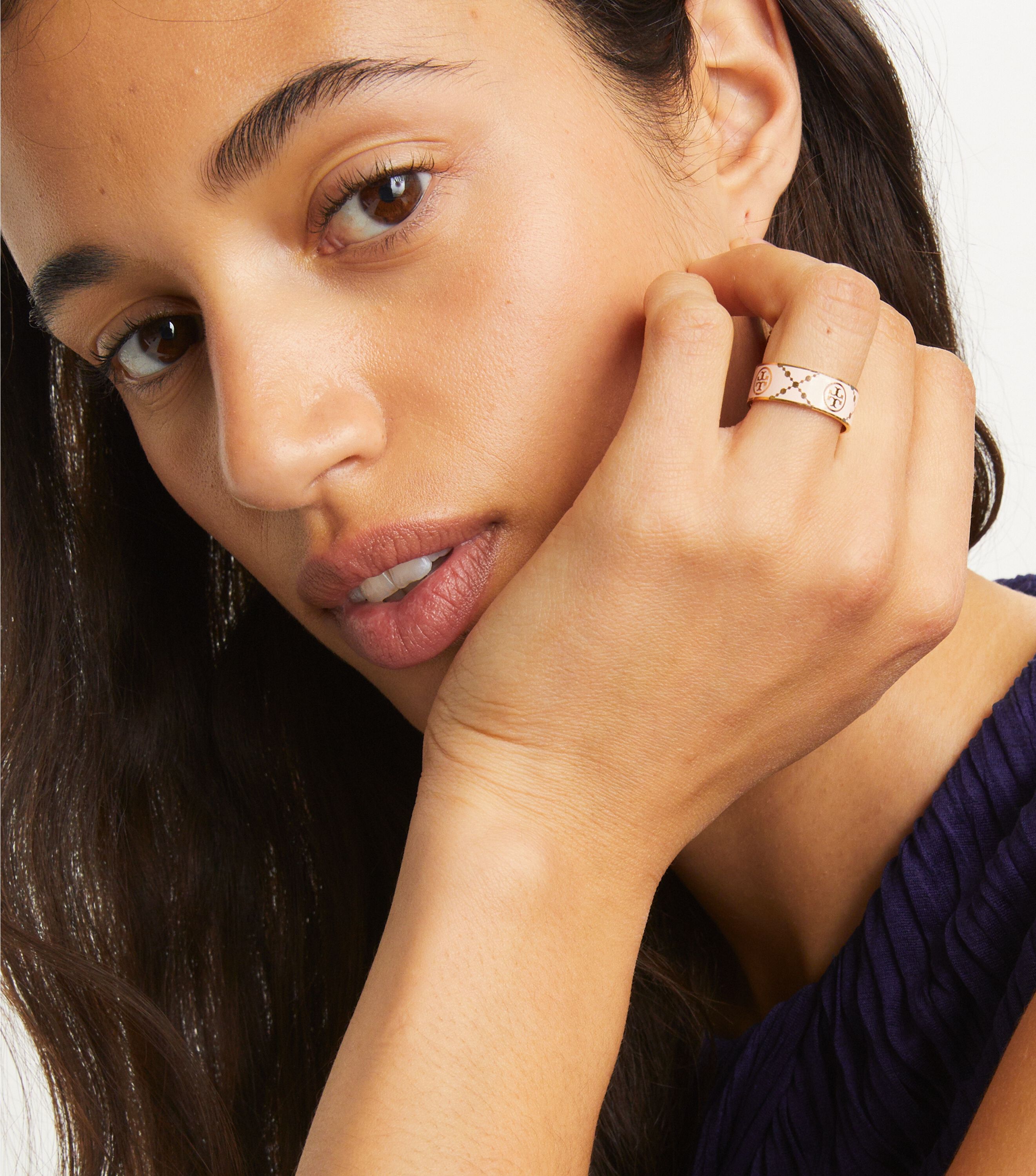 Womens monogram ring cheap