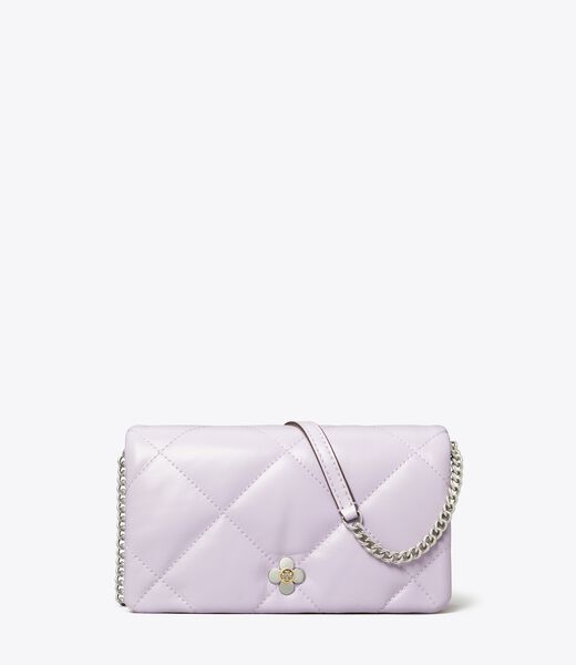 tory burch kira diamond quilt clover chain wallet