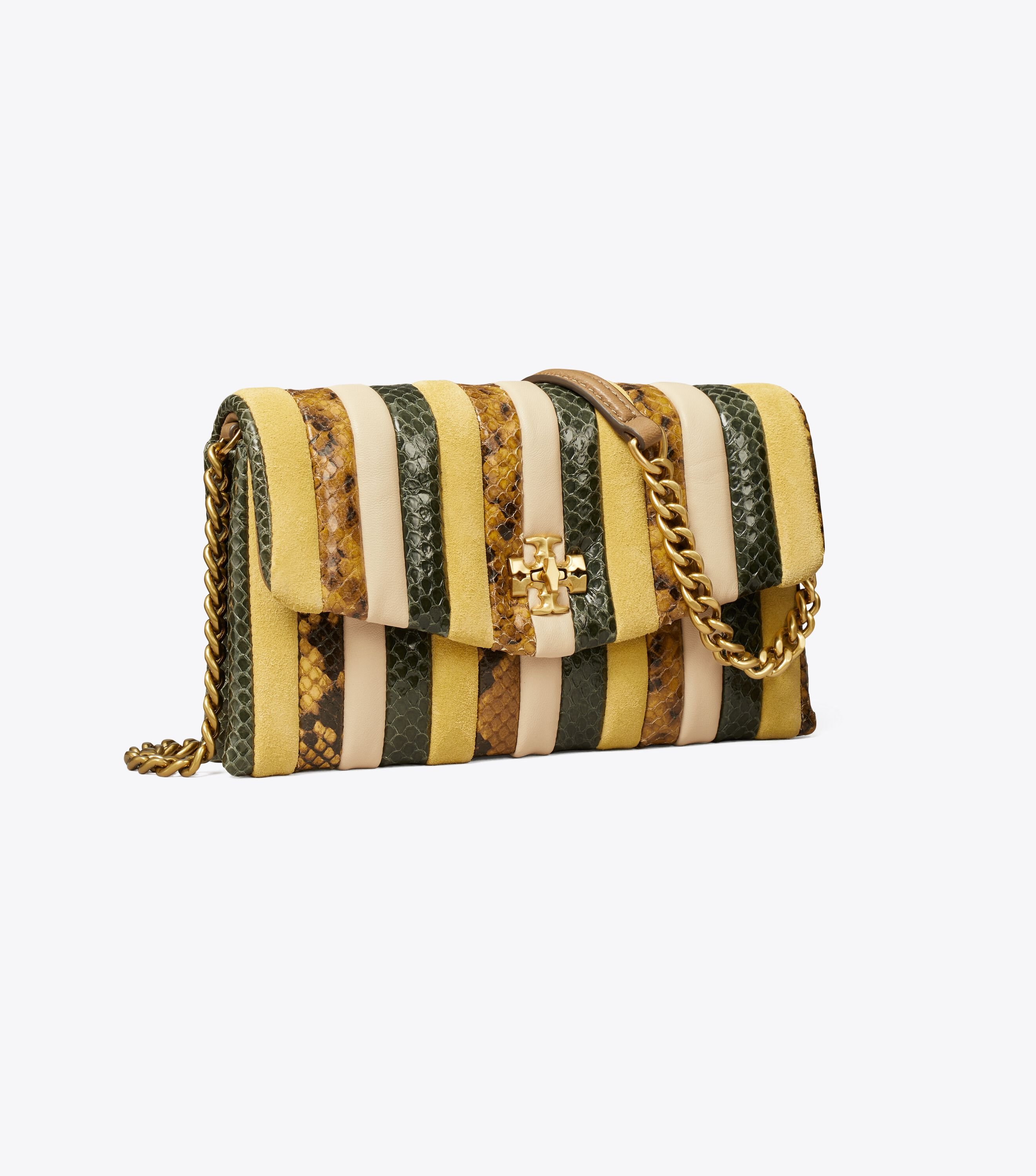 Tory burch kira cheap chevron printed chain wallet