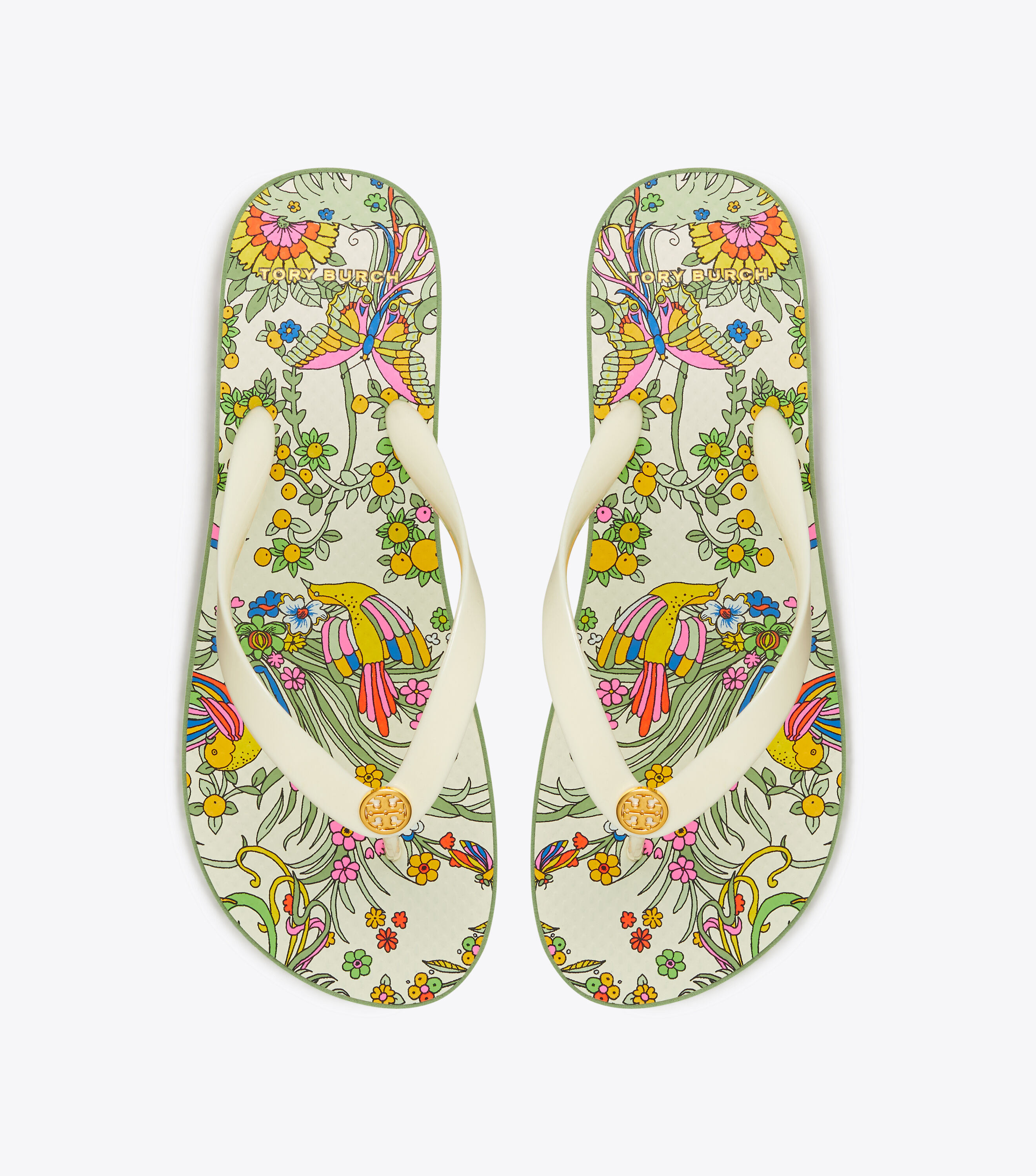 Tory burch carved 2025 wedge flip flop