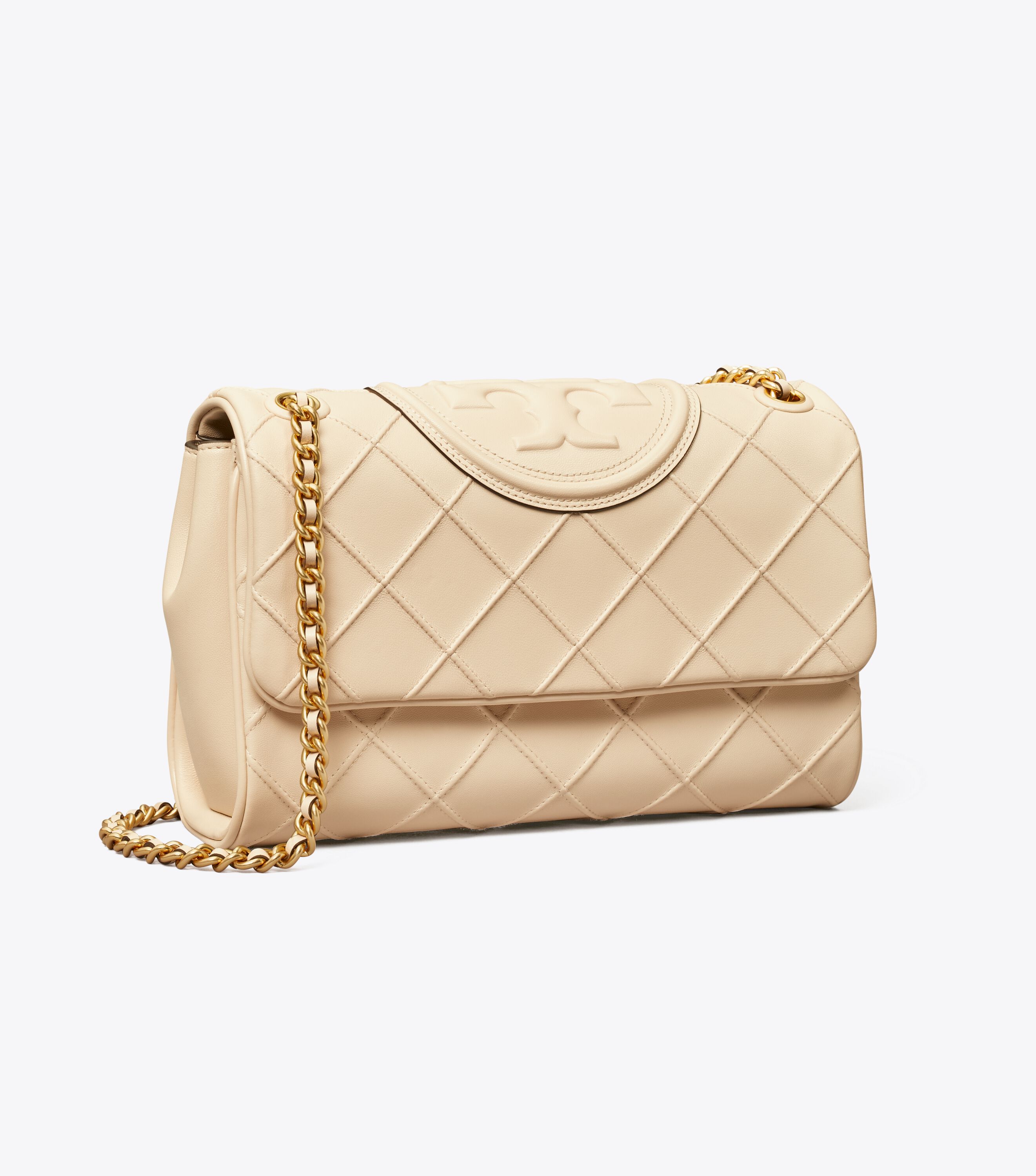 Fleming Soft Convertible Shoulder Bag, New Cream | Tory