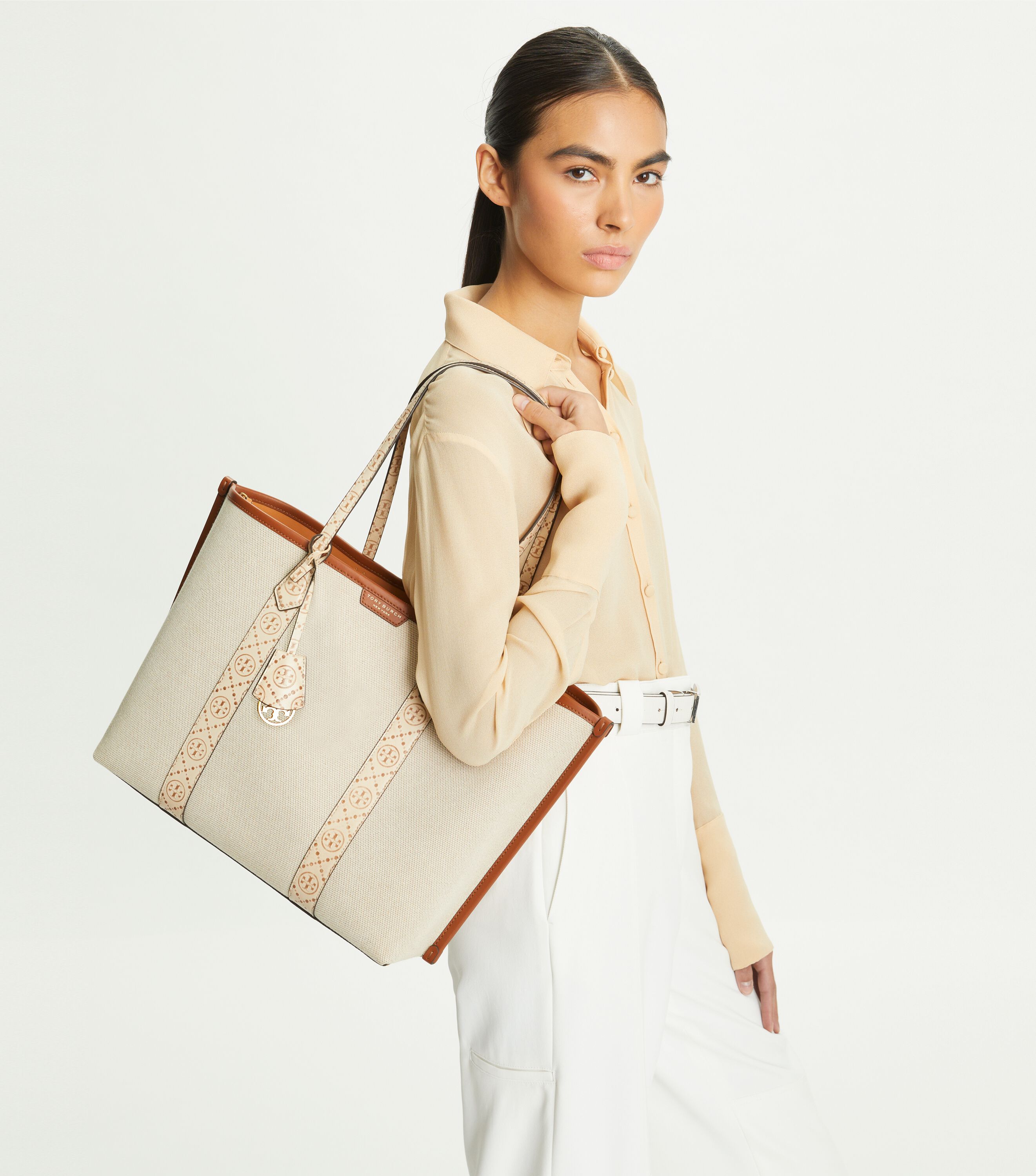 Perry Canvas Triple compartment Tote