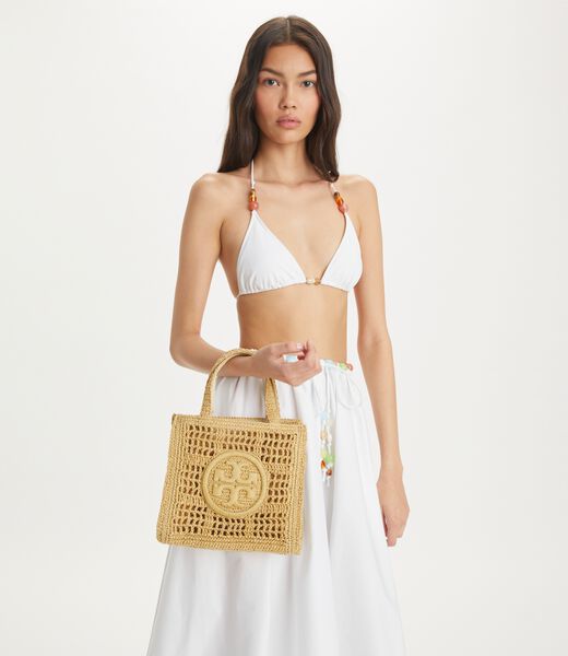 tory burch mini ella hand crocheted tote