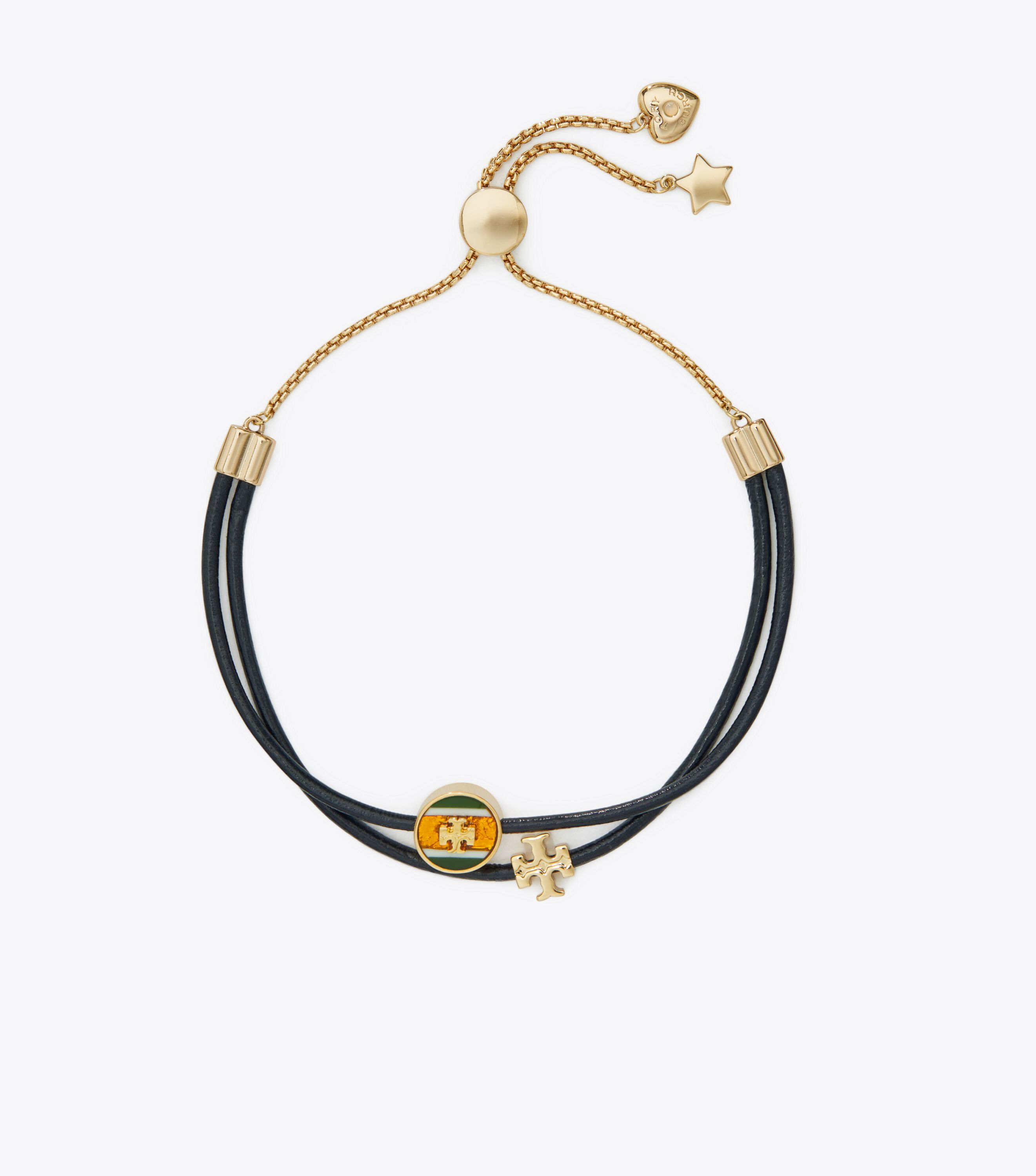 Tory burch enamel logo slider hot sale bracelet